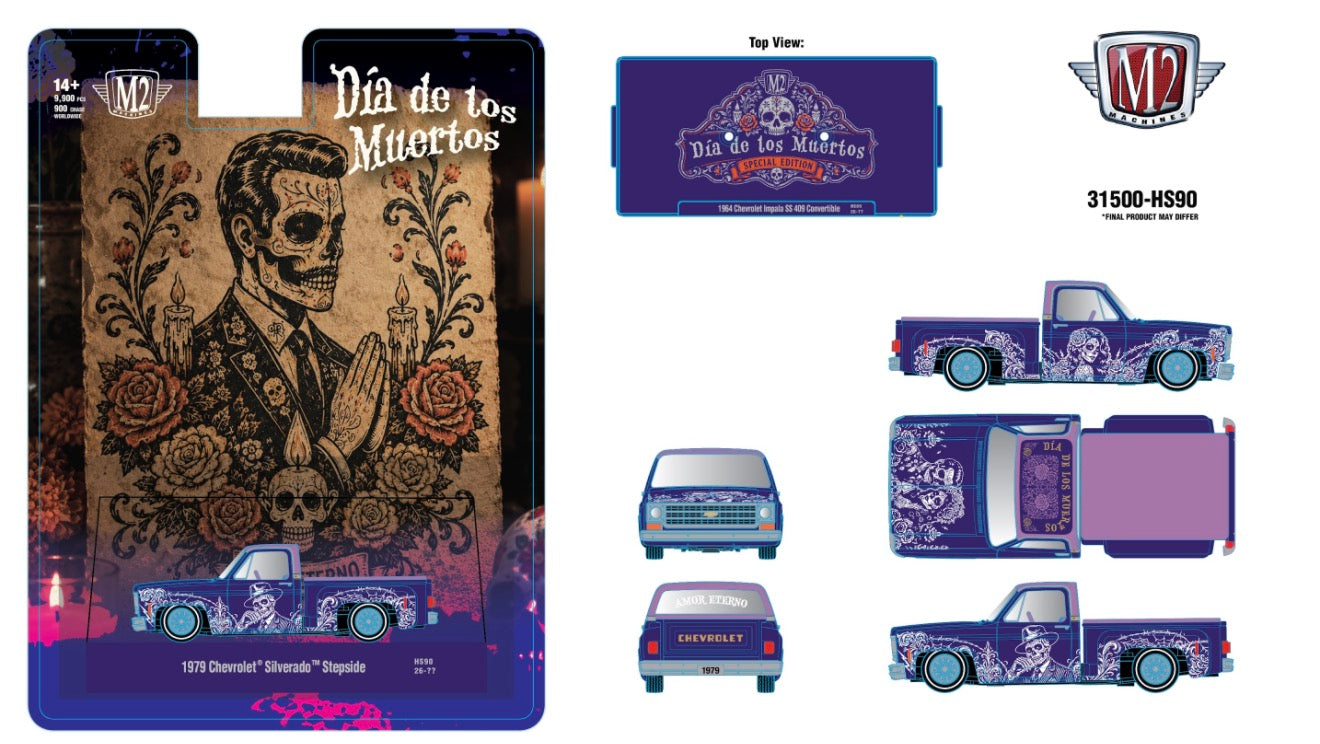 (Preorder)M2 Machines 31500-HS90
1979 Chevrolet Silverado Stepside