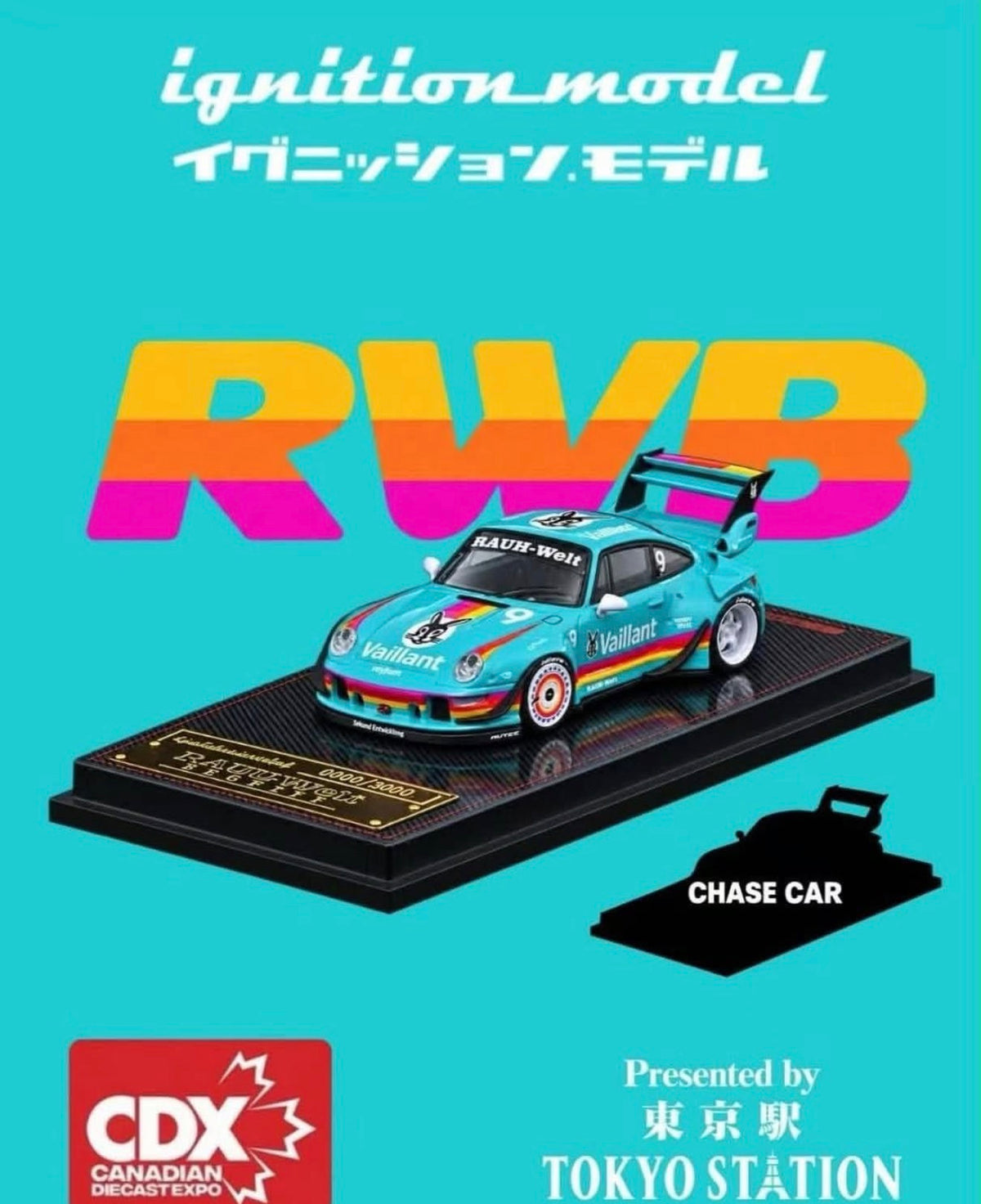 Ignition Model 1/64 RWB 993 Green - CDX Exclusive 2026 Tokyo Station