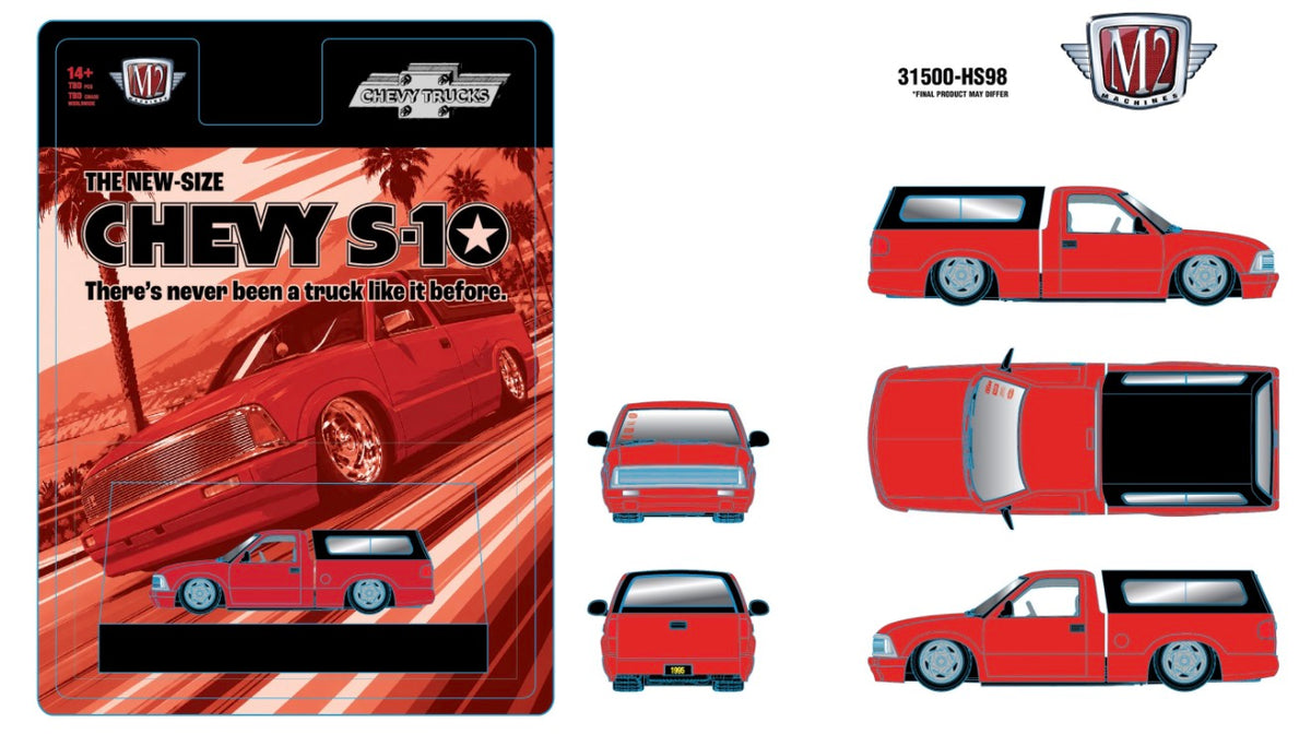 (Preorder)M2 Machines 31500-HS98
1995 Chevrolet S10