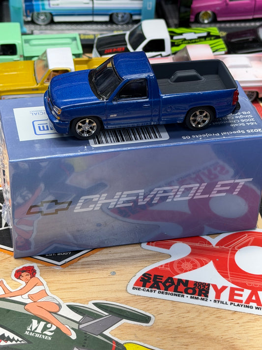 Para64 Factory Sealed 2006 Chevrolet Silverado Single Cab Truck Ming Blue SS Clone