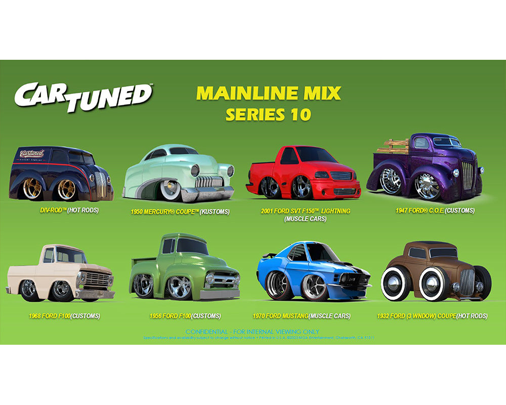 CarTuned 1:64 Series 10 Mainline Assortment of 8 Styles