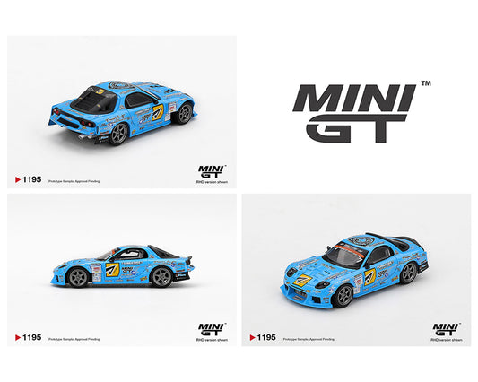 Preorder) Mini GT 1:64 Mazda RX-7 RE-Amemiya 2025 D1GP – Blue