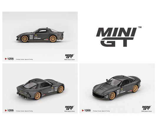 Preorder) Mini GT 1:64 Mazda RX-7 RE-Amemiya Matsukiyo KOKU 3 Rotor NA-7 TAS 2025 Best Tuned Car Award – Carbon