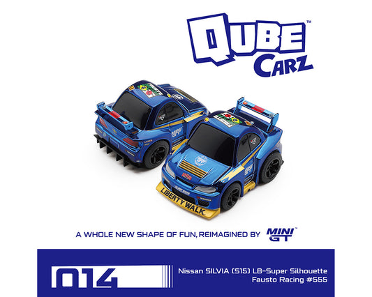 (Preorder) Mini GT QubeCarz 014 Nissan Silvia S15 LB Super Silhouette