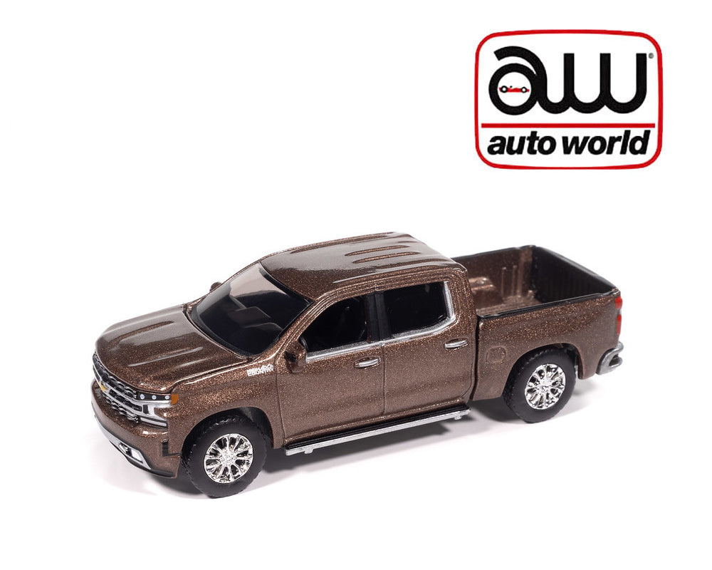 Auto World 1:64 2026 Premium Release 1A – 2019 Chevrolet Silverado High Country -Oakwood Metallic – Solid Pack
