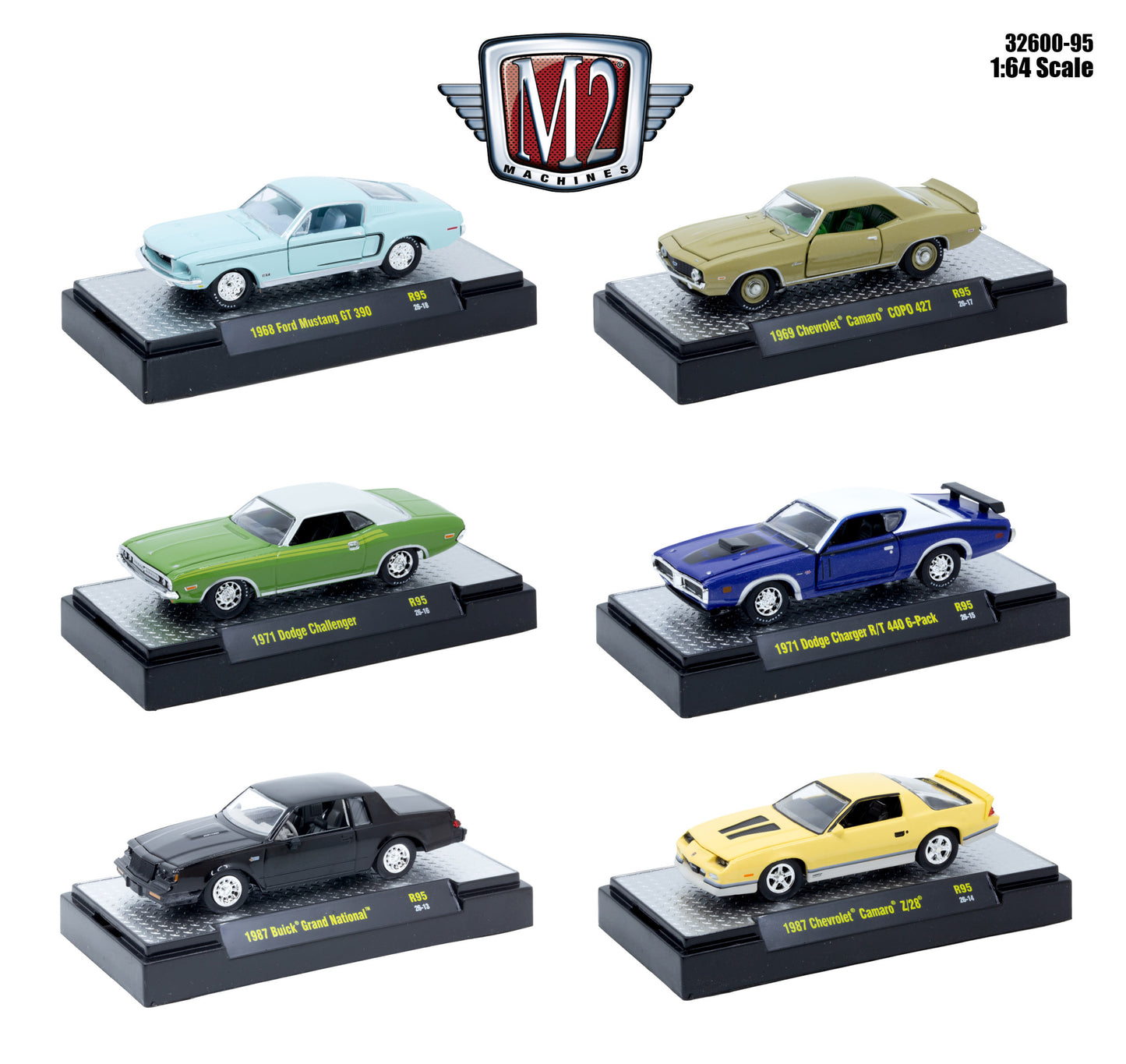 M2 Machines 32600 95 Assortment 6 pcs