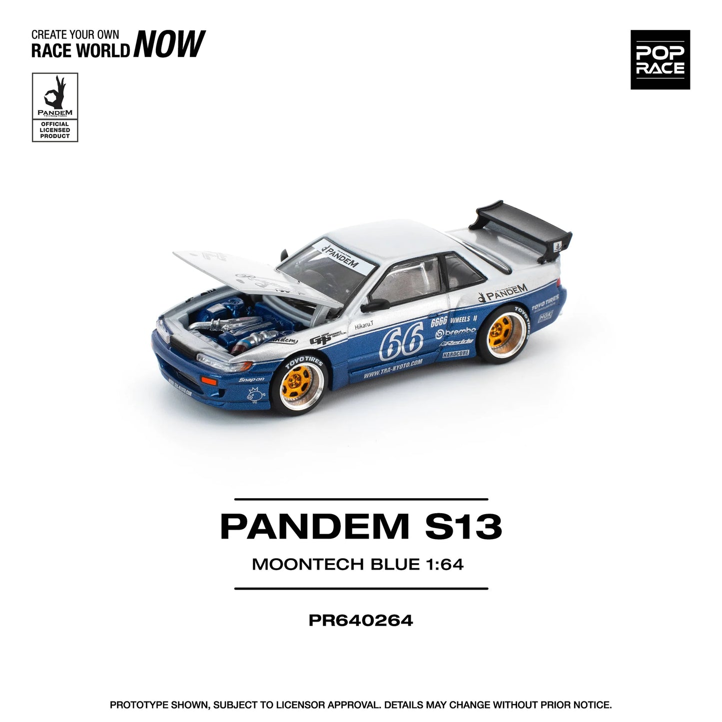 Pop Race PR64-264 Pandem S13 “Moontech Blue”
