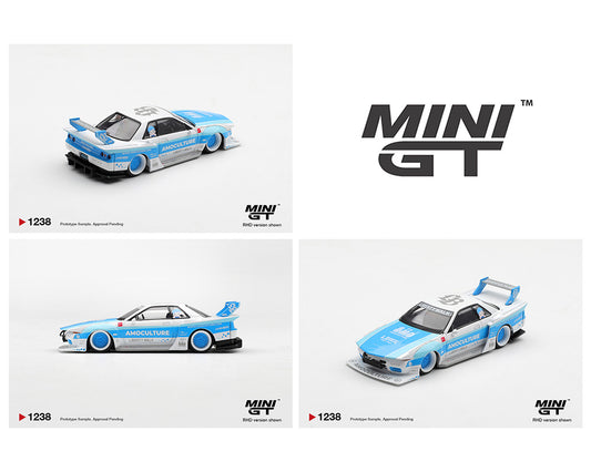 Preorder) Mini GT 1:64 Nissan Skyline GT-R (R32) LBWK Kaido Works AMOCULTURE – Limited Edition