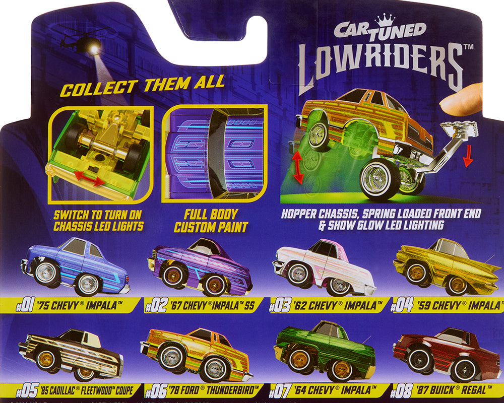 Preorder) CarTuned 1:64 Lowriders SHOW GLOW Series 3 Assortment of 8 Styles 2026 – L.E.D. Light Up & Hopper Chassis Option