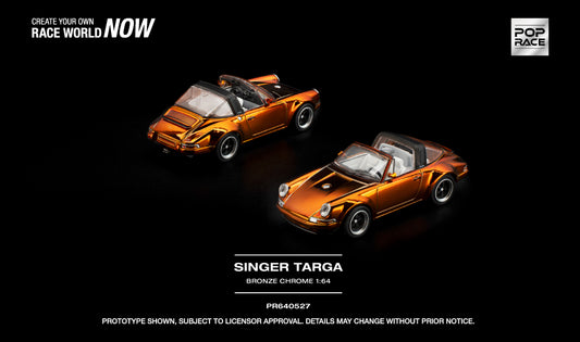 (Preorder)Pop Race Singer Targa Bronze Chrome 1/64