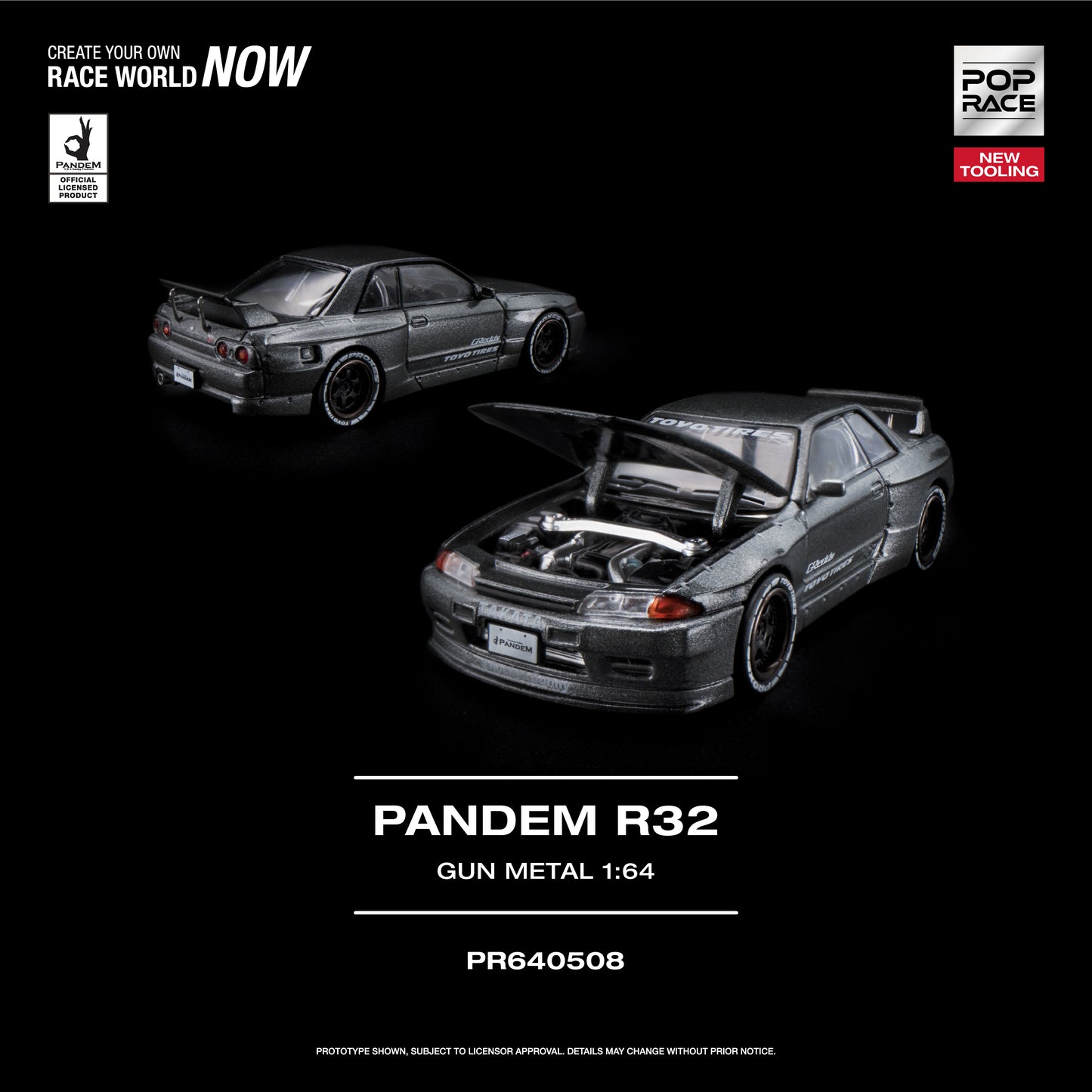 (Preorder)PR640508 Pop Race PANDEM R32 GUN METAL