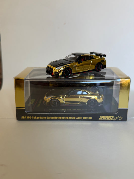 INNO64 1:64 GTR R35 Nismo Chrome Gold APA XPO Tokyo Auto Salon HK 2025 Event