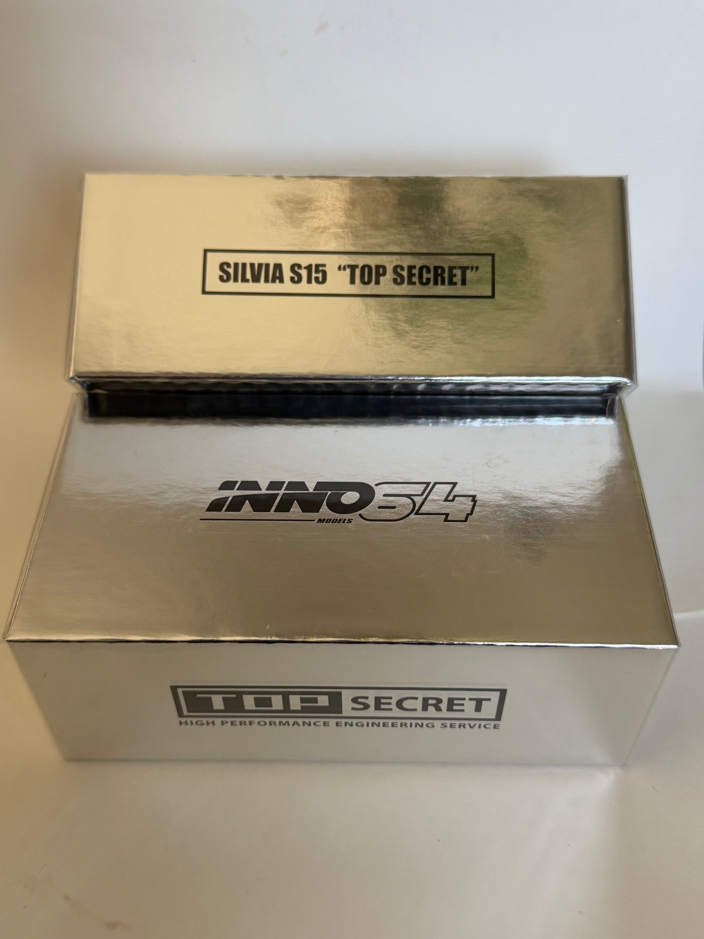 Inno64 Nissan Silvia S15 Top Secret Chrome Silver TASKL 2025 IN64-S15TS-TASKL25 1/64 Diecast