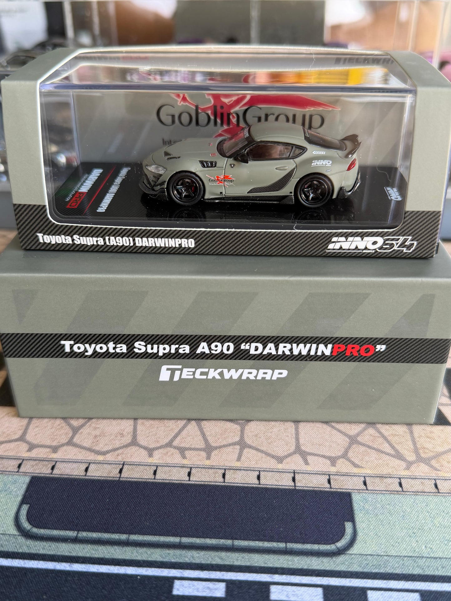 INNO64 1/64 TOYOTA SUPRA A90 DARWIN PRO Matt Green IN64-A90DP-MATGR