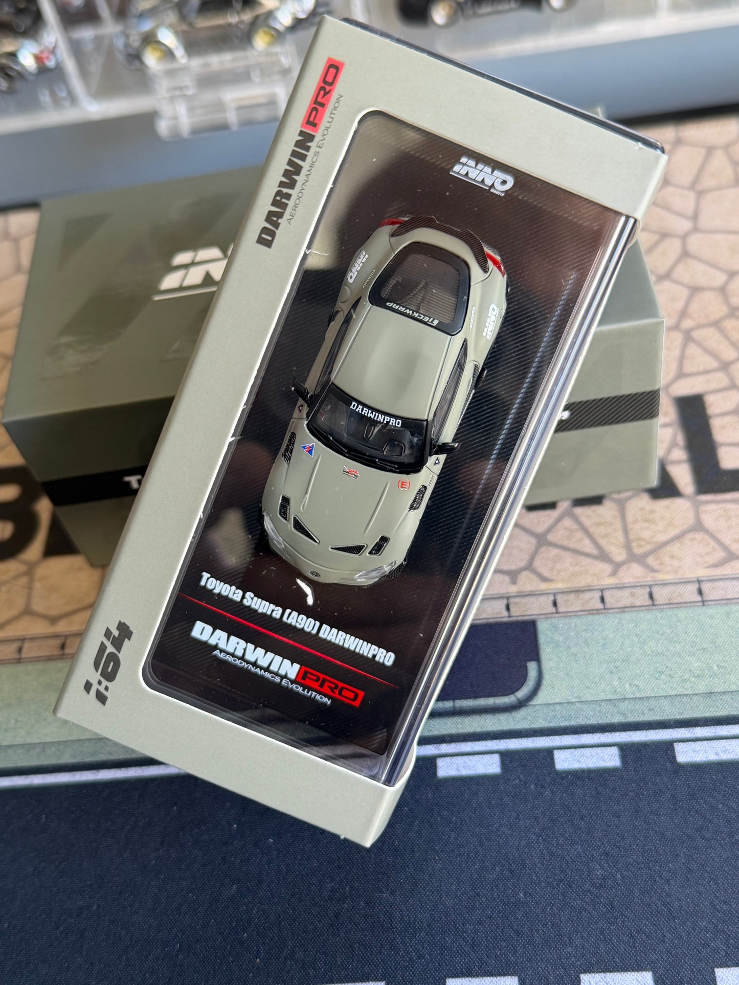 INNO64 1/64 TOYOTA SUPRA A90 DARWIN PRO Matt Green IN64-A90DP-MATGR