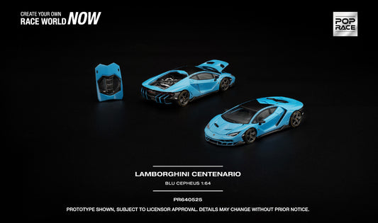 (Preorder)Pop Race PR640525 LAMBORGHINI CENTENARIO BLUE CEPHEUS