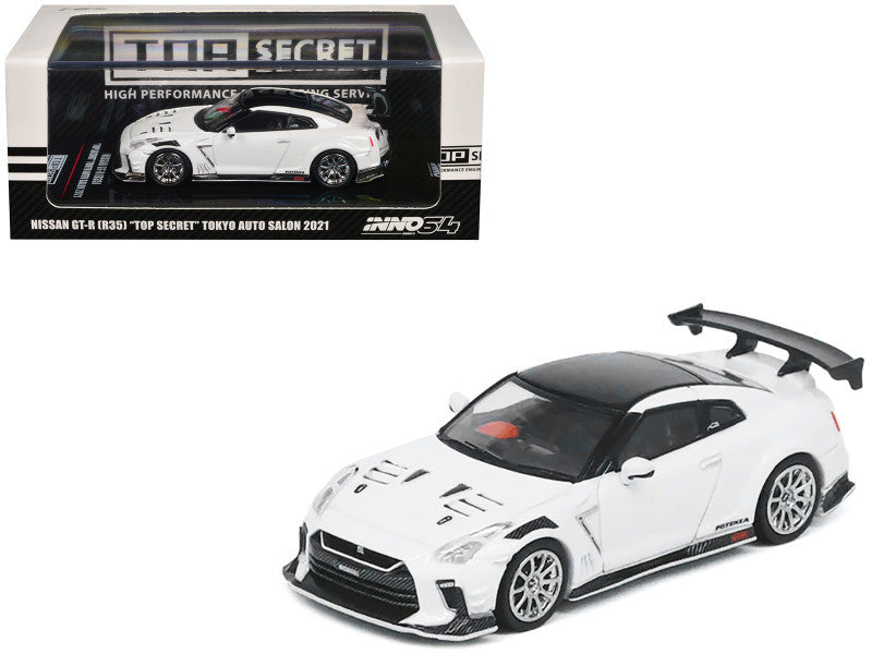 Inno64 2021 Nissan Skyline GT-R R35 Top Secret Tokyo Auto Salon (White)