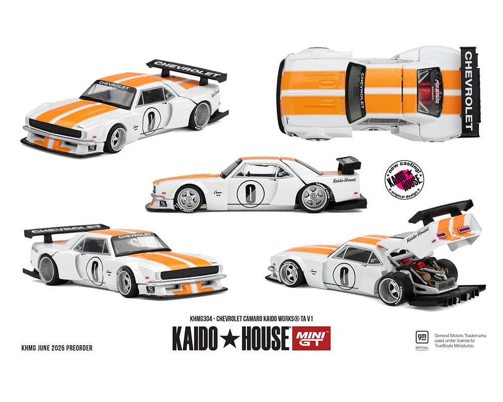 Preorder) Kaido House x Mini GT 1:64 Chevrolet Camaro KAIDO WORKS TA V1 – Limited Edition