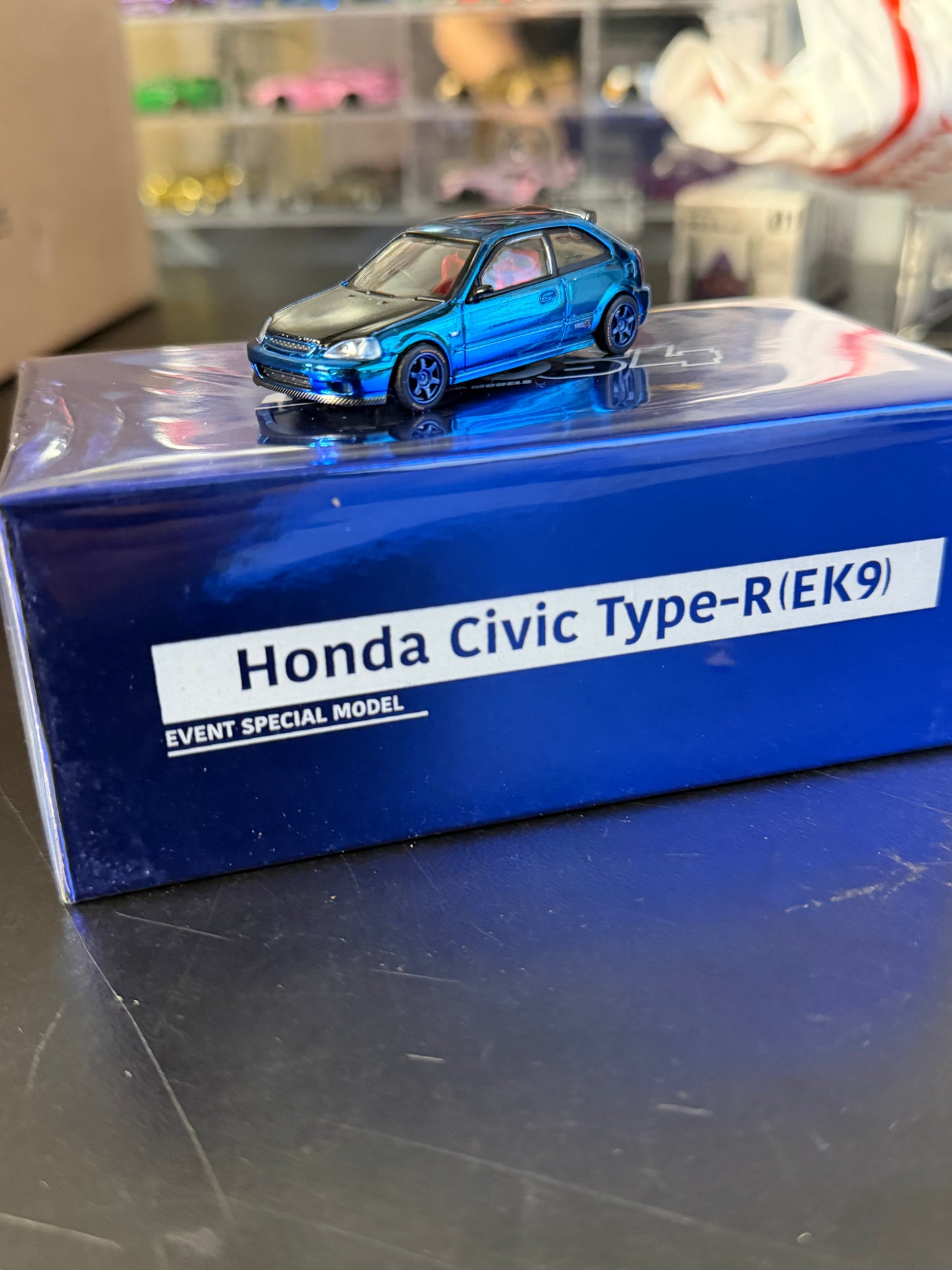 Inno64 1/64 Los Angeles Fan Social Tour 2025 Honda Civic Type-R (EK9) Blue