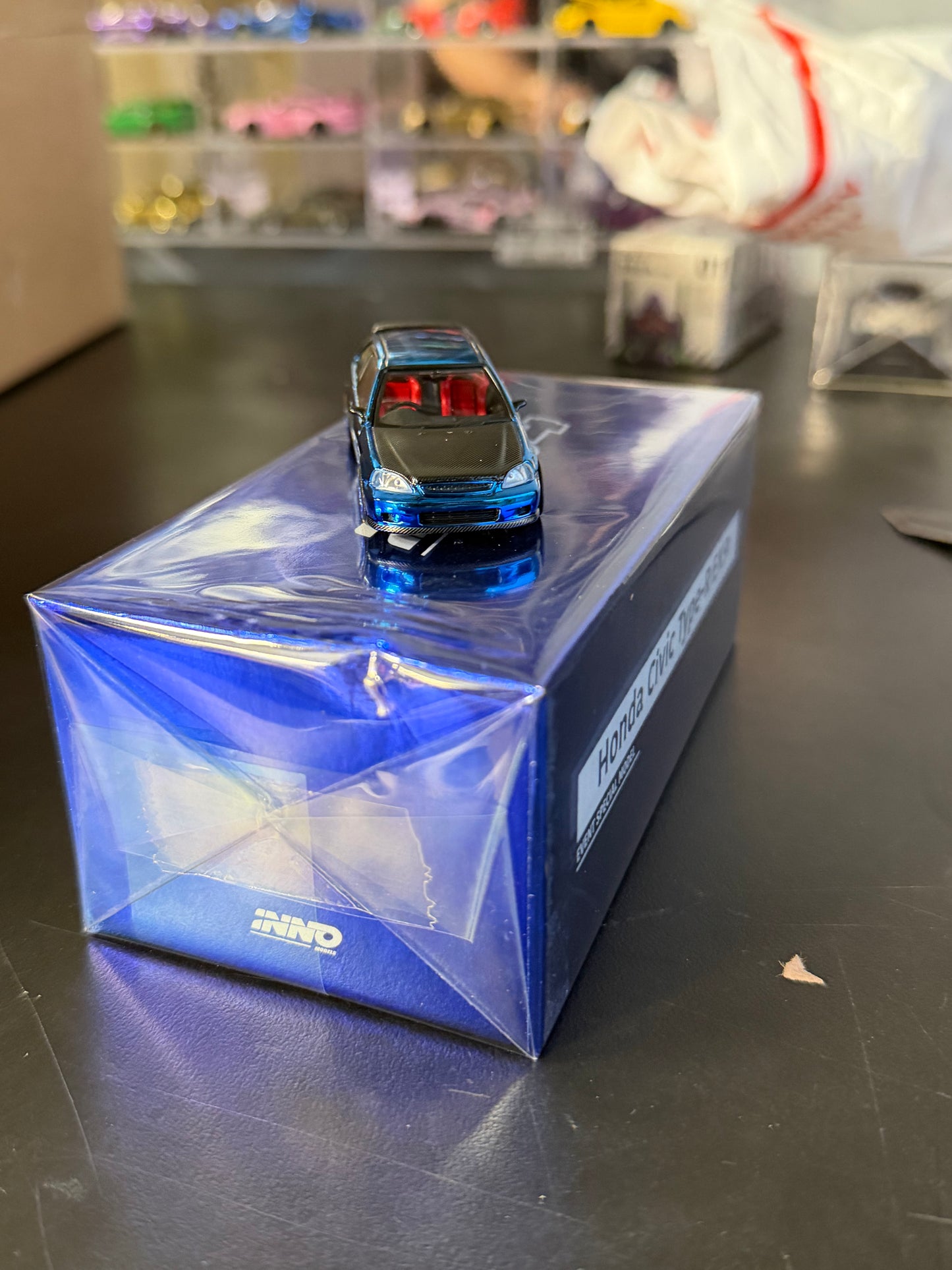 Inno64 1/64 Los Angeles Fan Social Tour 2025 Honda Civic Type-R (EK9) Blue