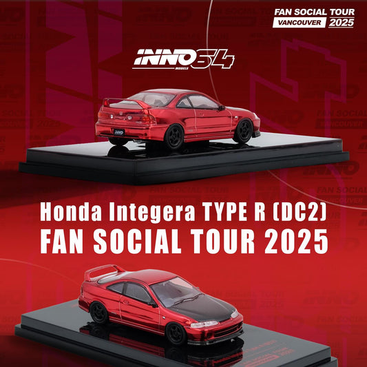 Inno64 1:64 Honda Integera TYPE R (DC2) VANCOUVER FAN SOCIAL TOUR 2025