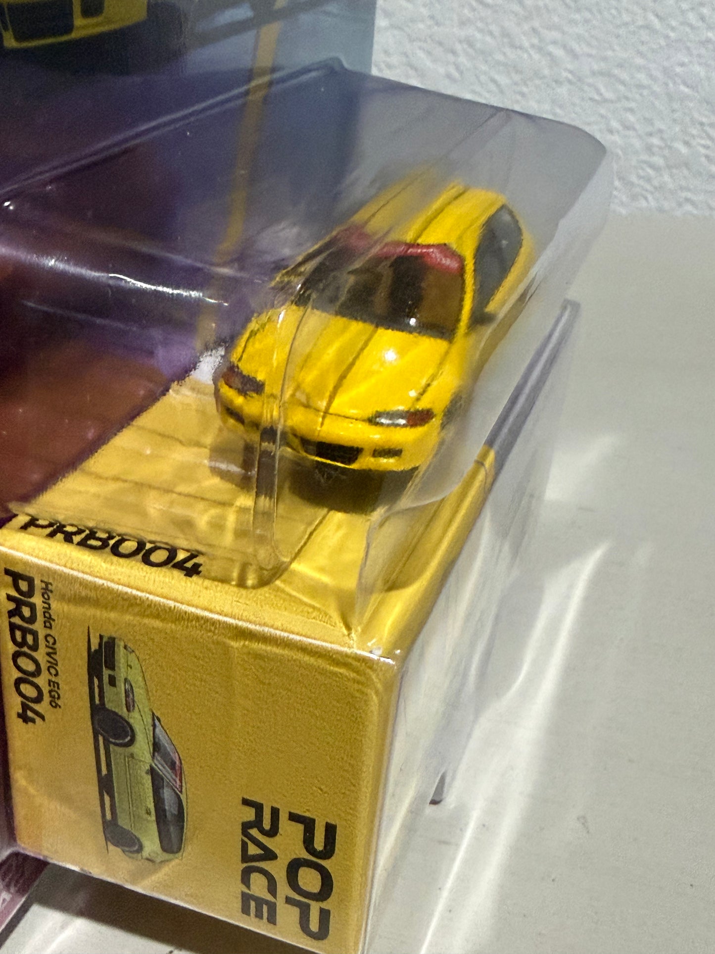 Pop Race Honda Civic EG6 Yellow Vancouver Exclusive 2026 Blister