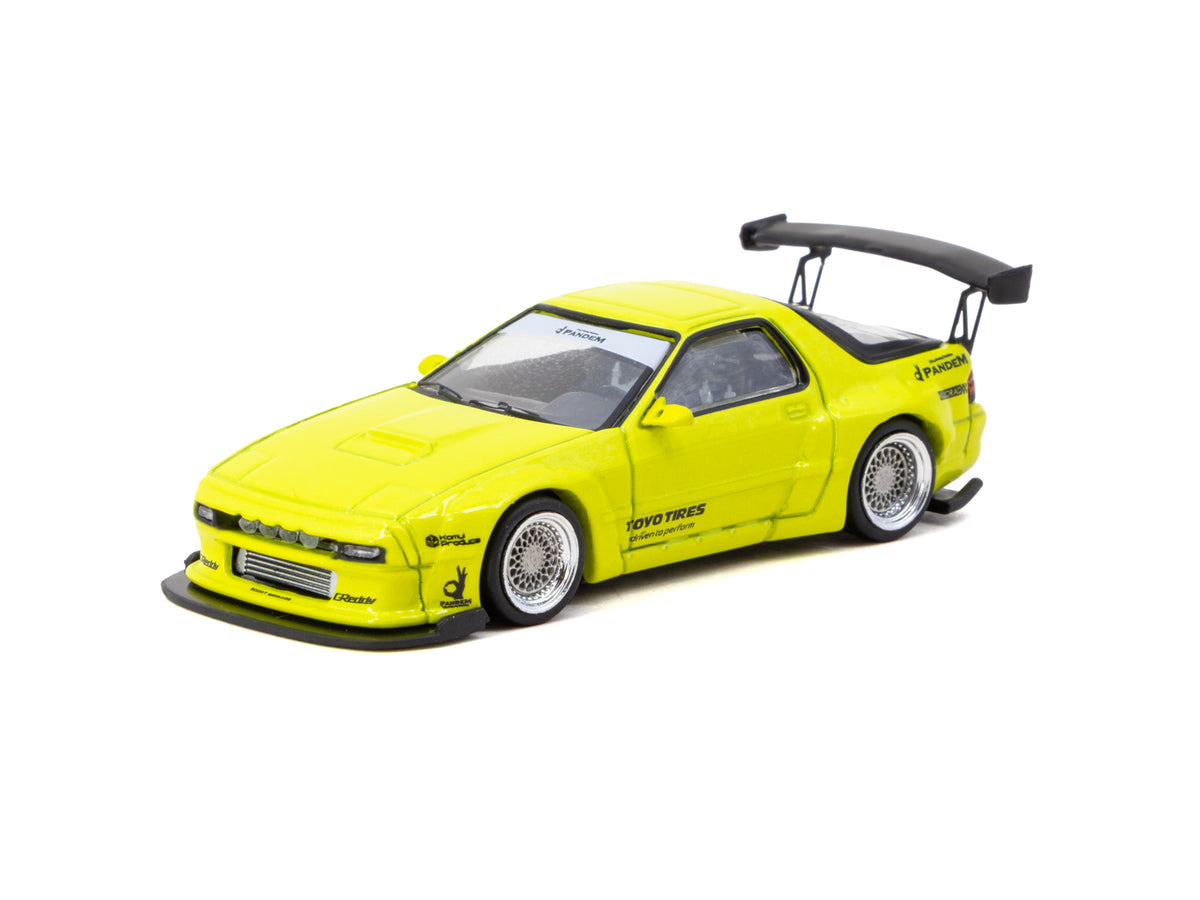 Tarmac Works 1:64 Pandem Mazda RX-7 FC3S – Yellow – Road64