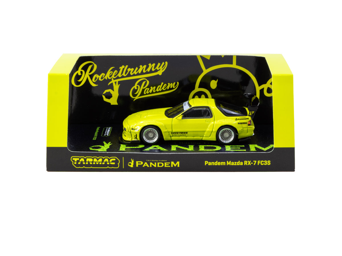 Tarmac Works 1:64 Pandem Mazda RX-7 FC3S – Yellow – Road64