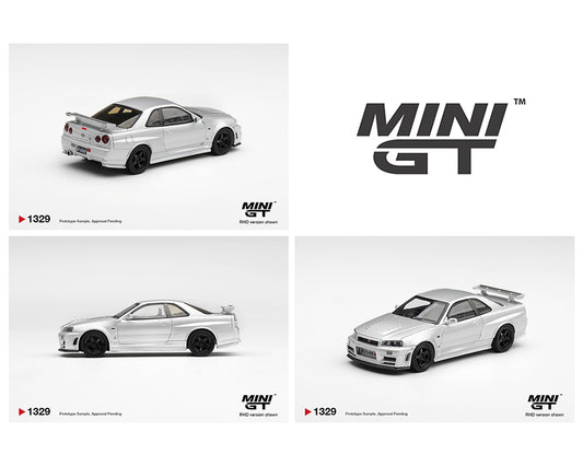 Preorder) Mini GT 1:64 Nissan NISMO R34GT-R Z-tune Z-Tune Silver – Limited Edition