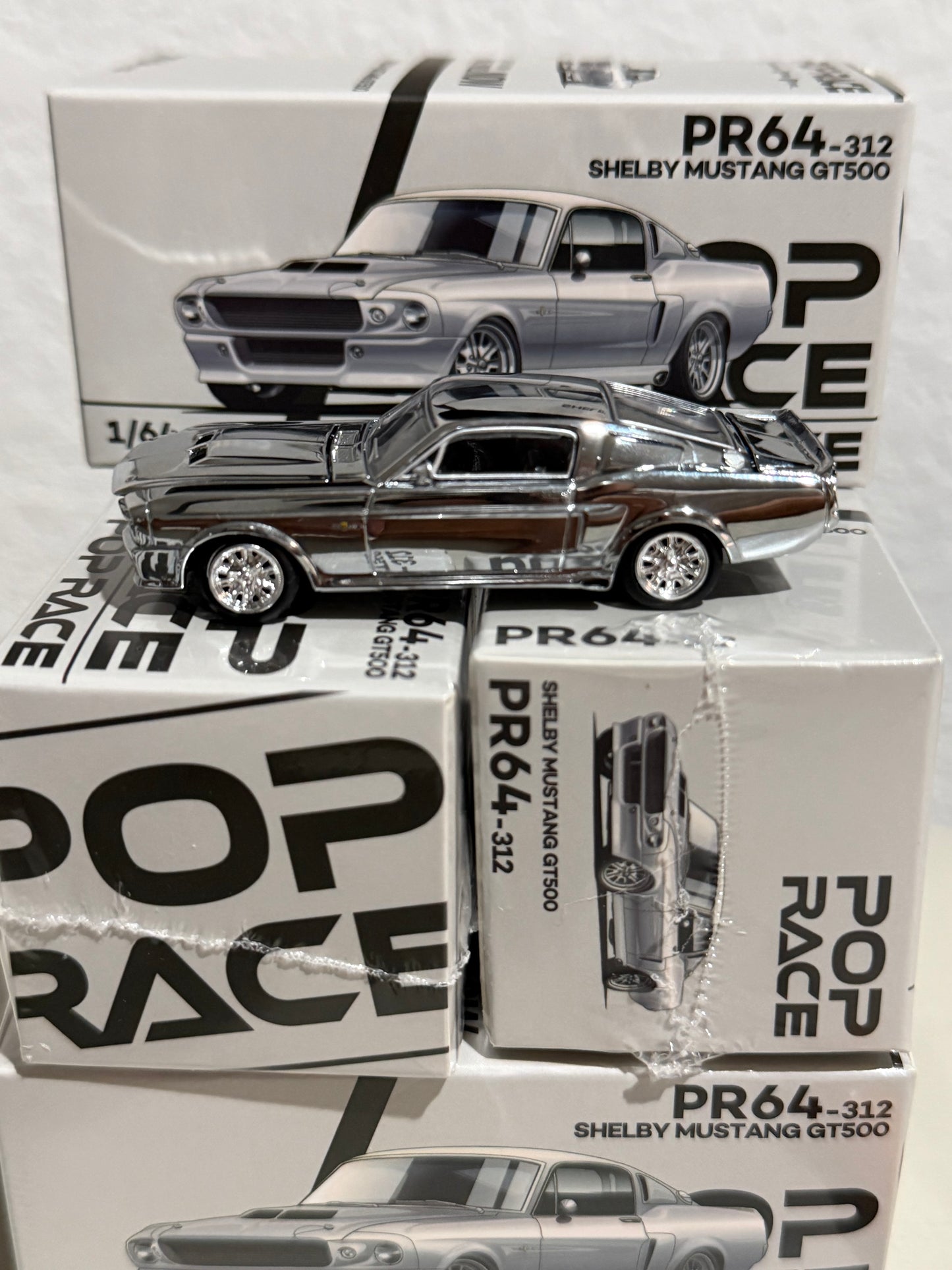 Pop Race PR64-312 Shelby Mustang GT500 Chrome