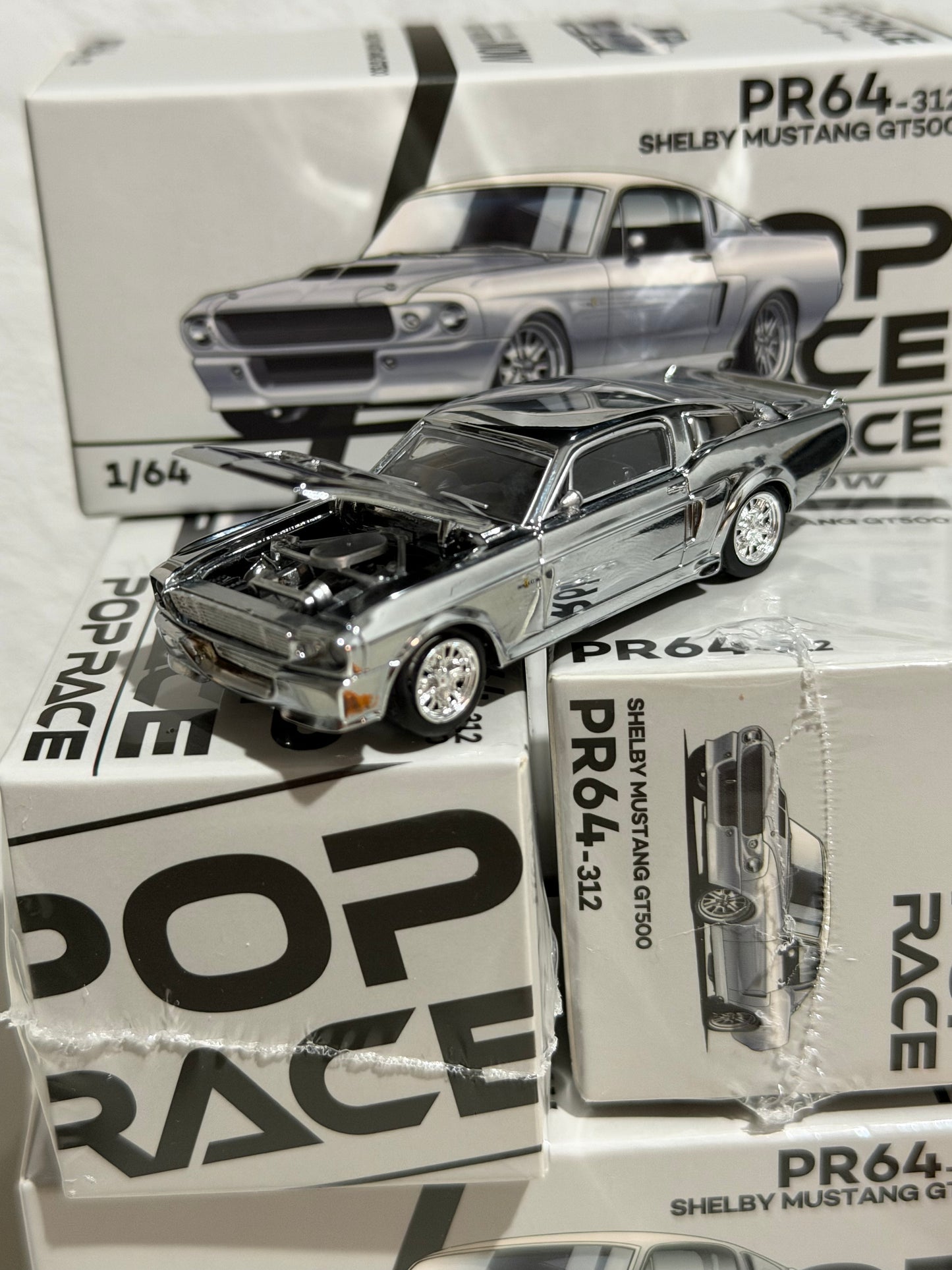 Pop Race PR64-312 Shelby Mustang GT500 Chrome