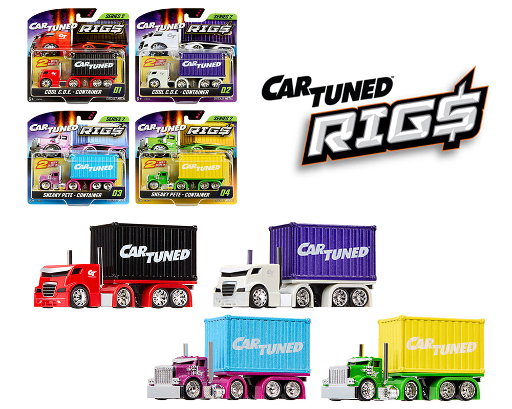 CarTuned 1:64 Container Rigs Series 2 – Assortment 4 PCS