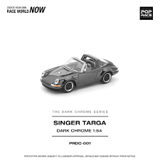 POP RACE 1/64 SINGER TARGA DARK CHROME PRDC001