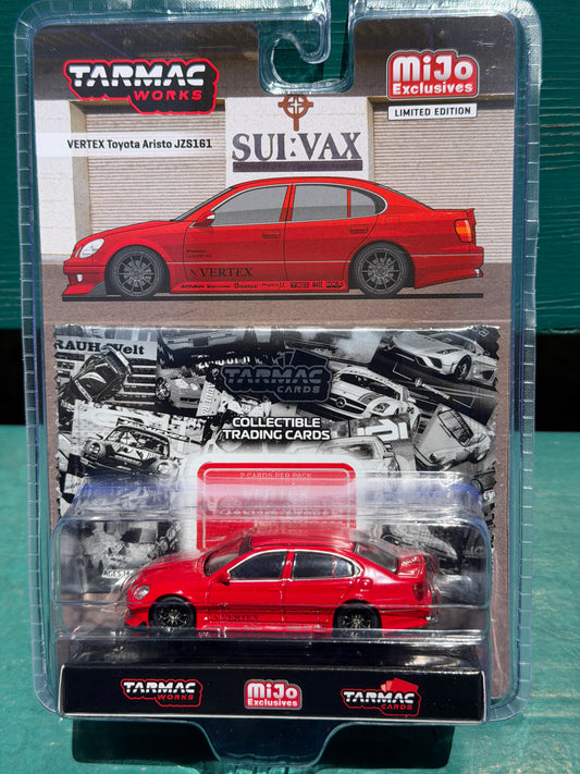 Tarmac Works 1:64 VERTEX Toyota Aristo JZS161 – Red- Mijo Exclusives – Global64