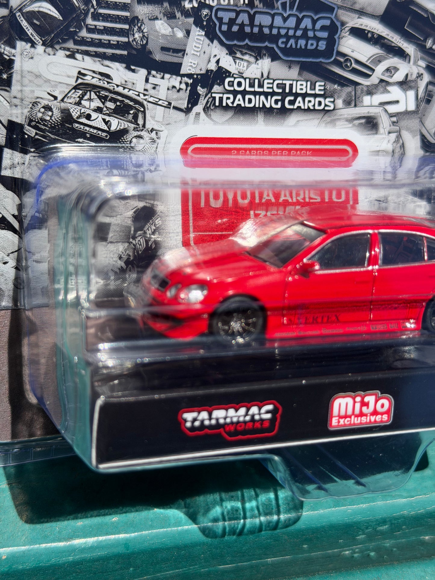 Tarmac Works 1:64 VERTEX Toyota Aristo JZS161 – Red- Mijo Exclusives – Global64
