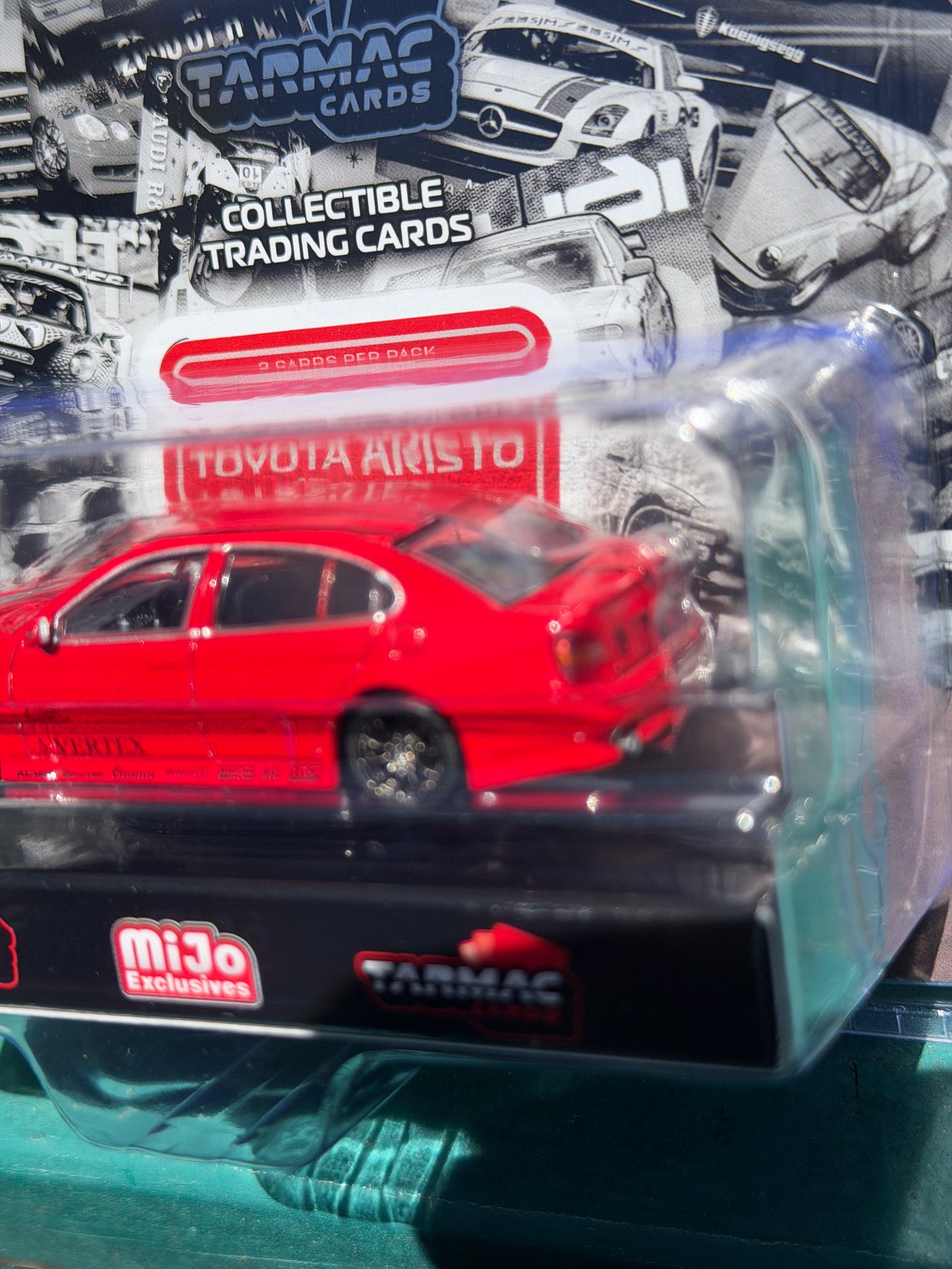 Tarmac Works 1:64 VERTEX Toyota Aristo JZS161 – Red- Mijo Exclusives – Global64