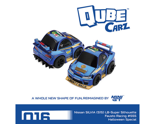 Preorder) Mini GT QubeCarz Series 4 Nissan SILVIA (S15) LB-Super Silhouette Fausto Racing
#555 Halloween Special