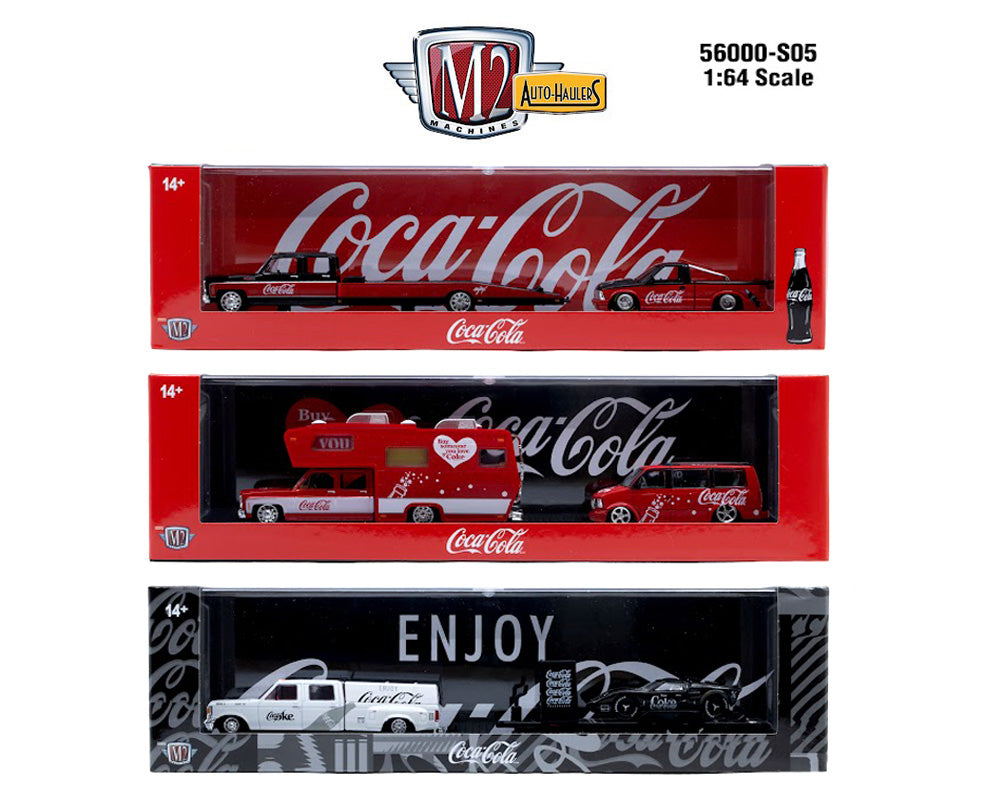M2 Machines 1:64 Auto-Haulers Coca-Cola Release S05 Assortment 3 PCS