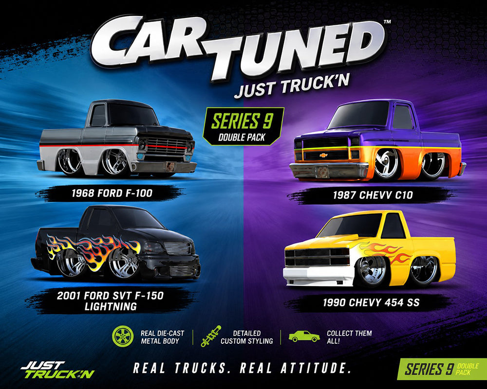 Preorder) CarTuned 1:64 2-Pack Series 9 “Just Truck’n ” Assortment set 2 2packs