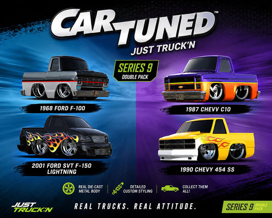 Preorder) CarTuned 1:64 2-Pack Series 9 “Just Truck’n ” Assortment set 2 2packs
