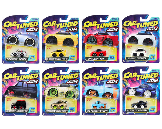 Preorder) CarTuned 1:64 JDM Tuners Series 6 Assortment 8 PCs New Honda tooling