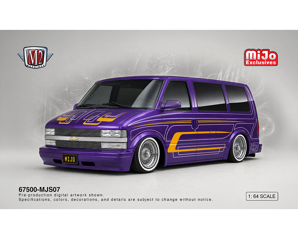 Preorder) M2 Machines 1:64 Diorama Series 1995 Chevrolet Astro Van Lowriders with Female Figure – Mijo Exclusives