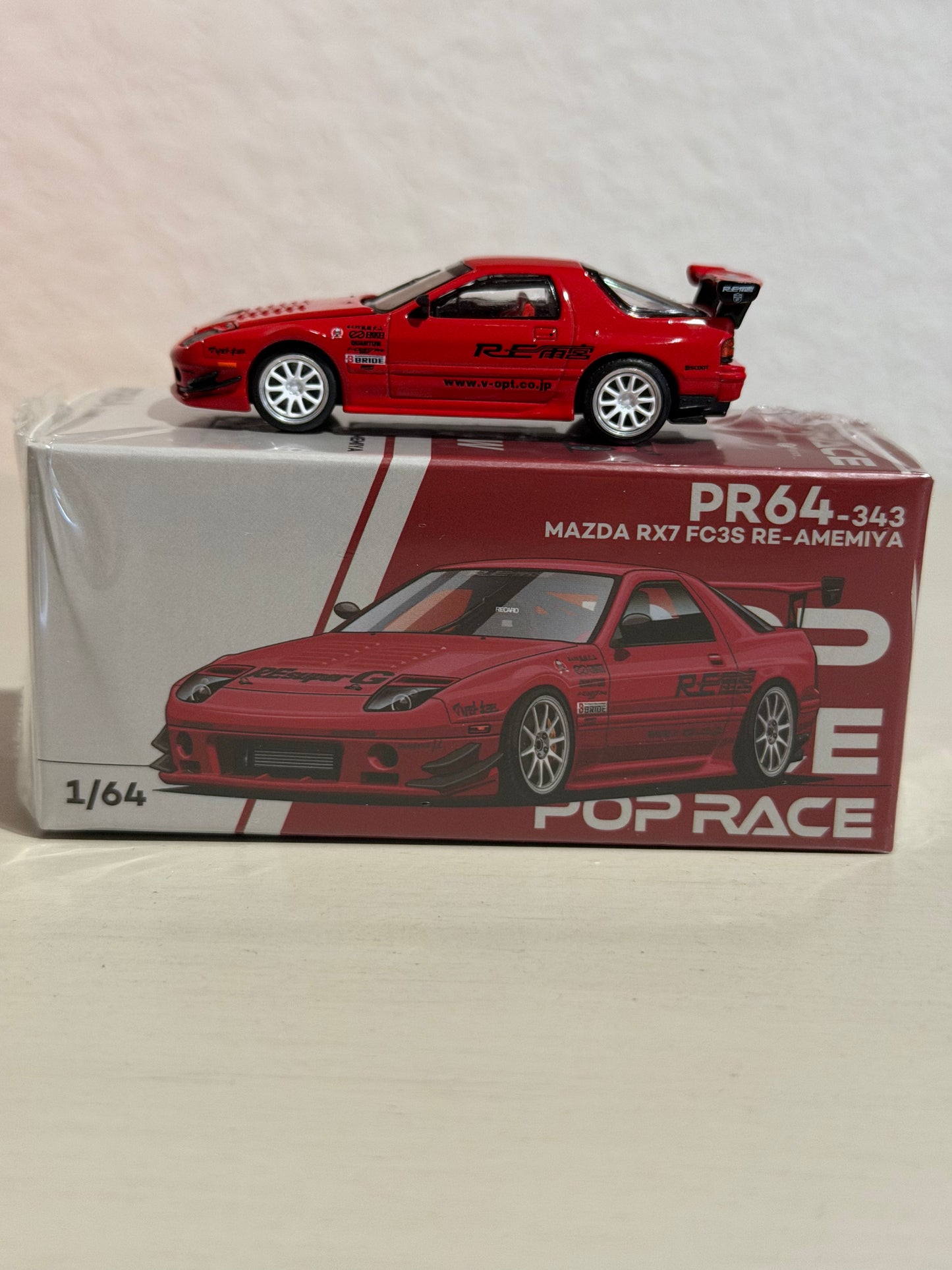 Pop Race 343 Mazda RX7 FC3S Re-Amemiya Red