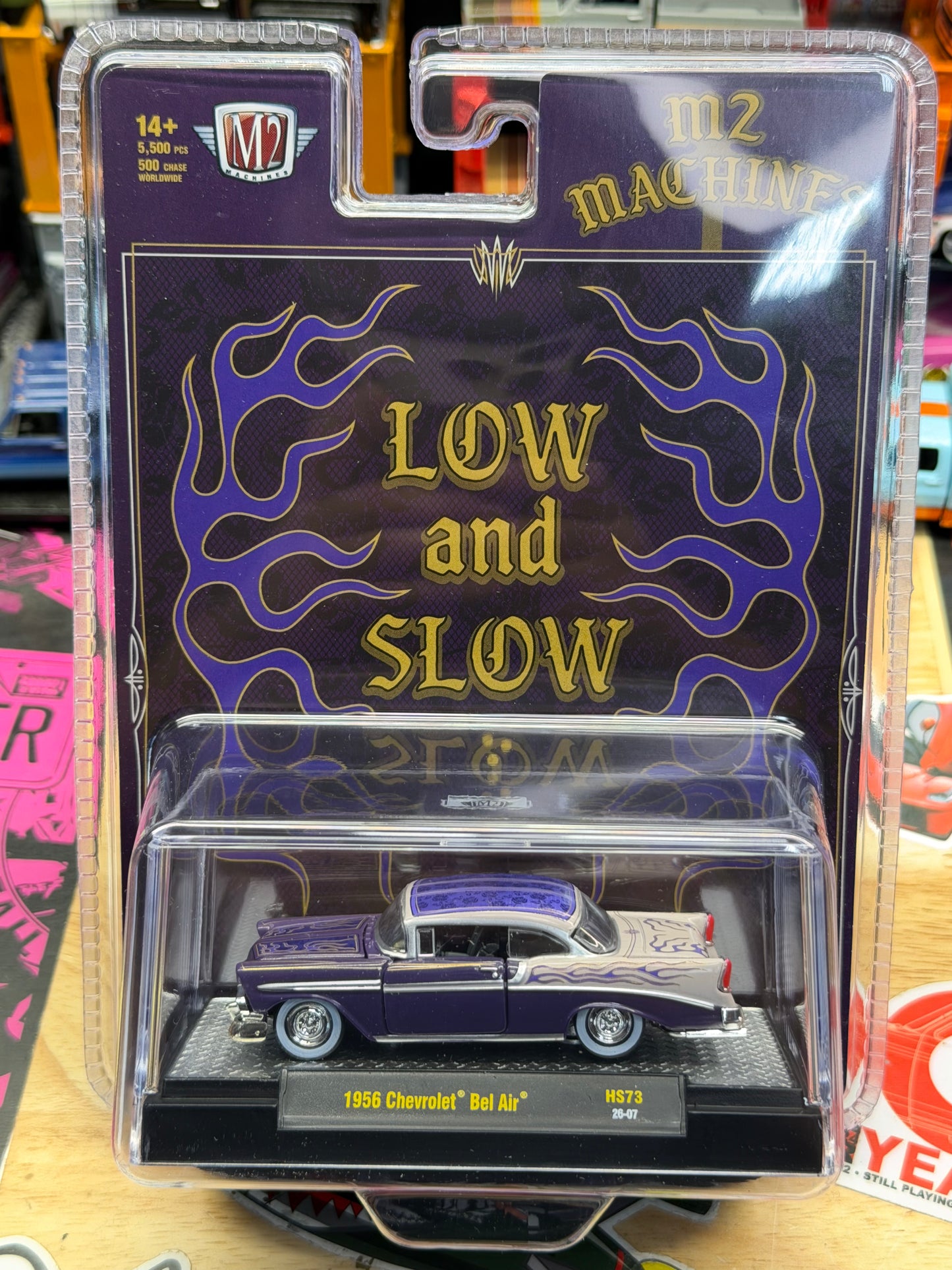 M2 Machines 1:64 1956 Chevrolet Bel Air Custom Low & Slow – Hobby Exclusive