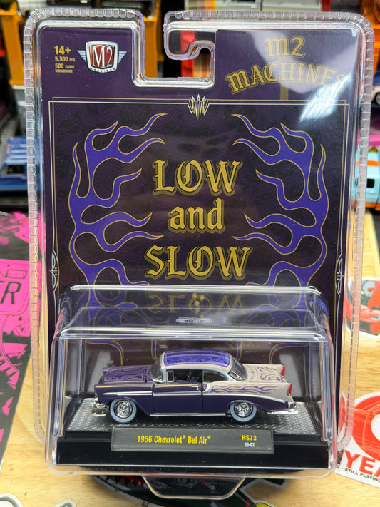 M2 Machines 1:64 1956 Chevrolet Bel Air Custom Low & Slow – Hobby Exclusive