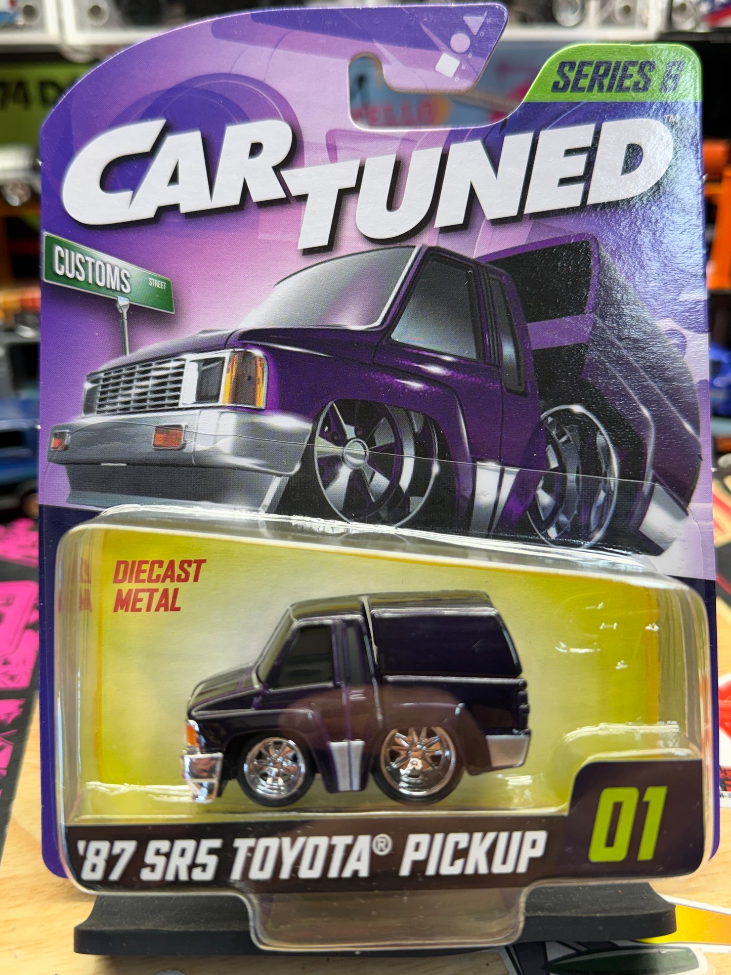 Car Tuned S6 #1 87’ SR5 Toyota Pick Up Purple