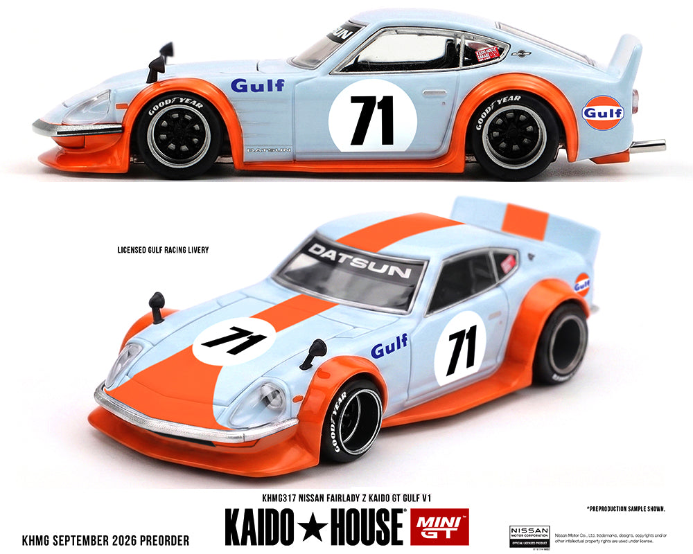 Preorder) Kaido House x Mini GT Chevrolet Camaro Kaido Racing Team V1- Red with Yellow Two-Tone