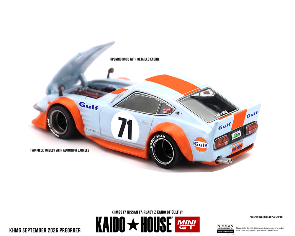 Preorder) Kaido House x Mini GT Chevrolet Camaro Kaido Racing Team V1- Red with Yellow Two-Tone