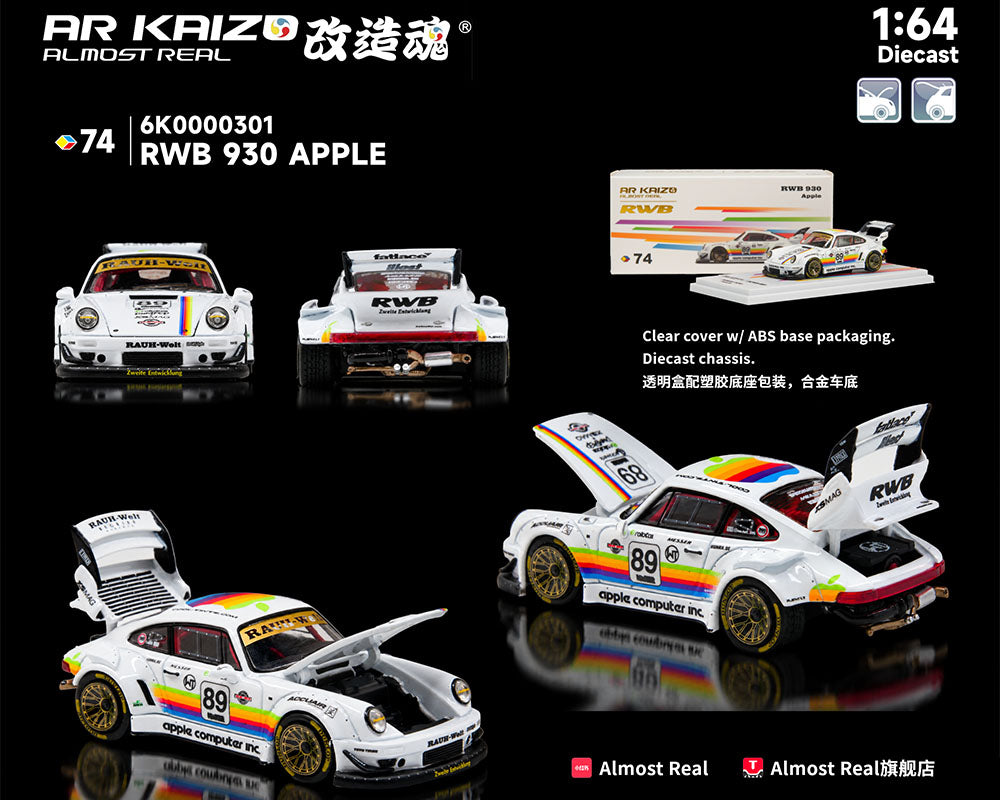 Preorder) Almost Real 1:64 KAIZO RWB 993 APPLE Special Edition – White
