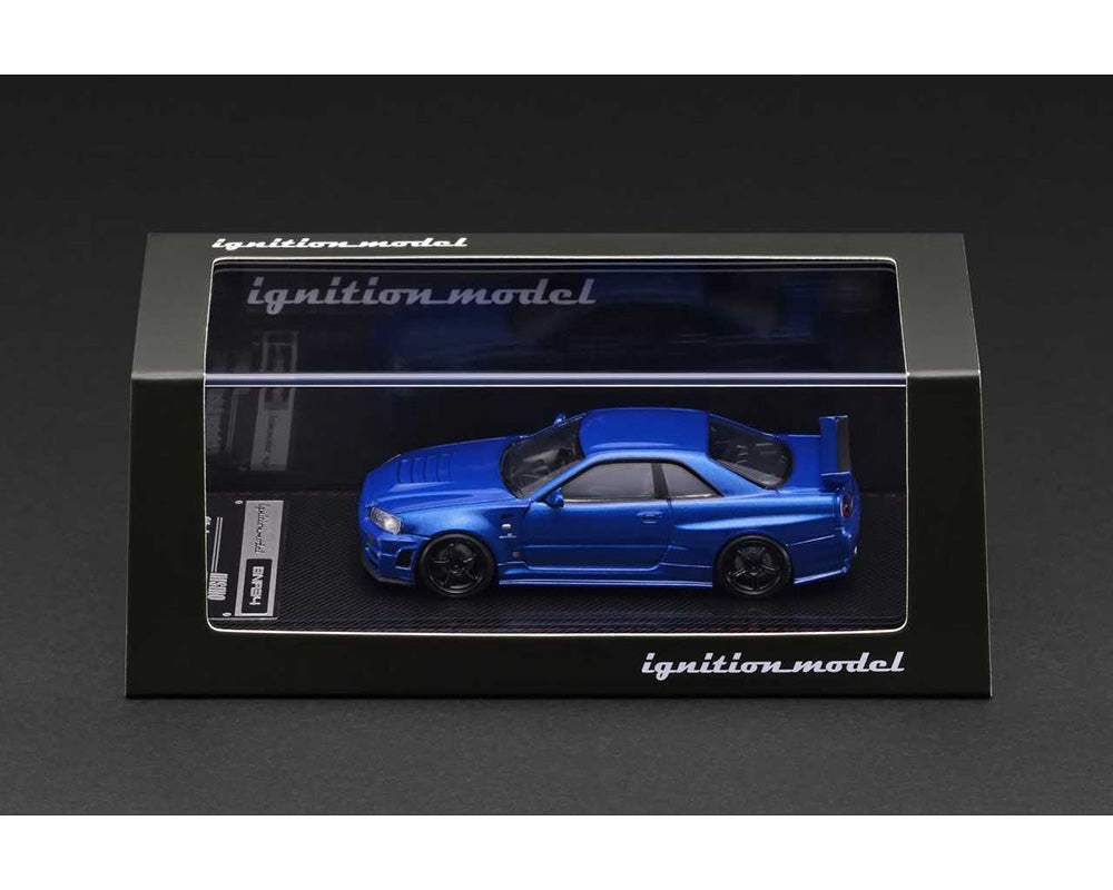 Ignition Model 1:64 Nissan Skyline GT-R (BNR34) NISMO – Customized Blue Metallic – Limited Edition